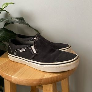 Black slip on vans